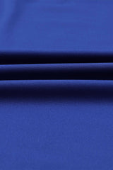 Dark Slate Blue Flutter Sleeve Surplice Midi Dress