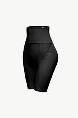 Black Full Size High Waisted Pull-On Shaping Shorts