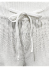 Light Gray Dolman Sleeve Sweater and Knit Pants Set